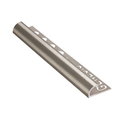 Profilo arrotondato in alluminio - Acciaio spazzolato