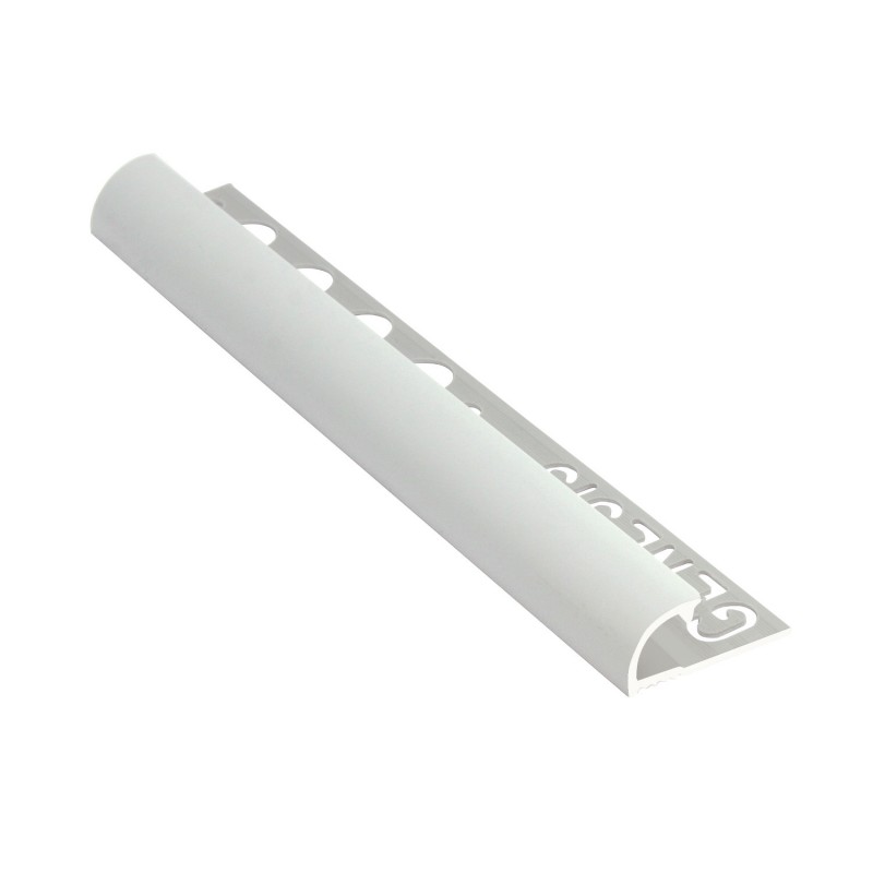 Profilo arrotondato in alluminio - Bianco