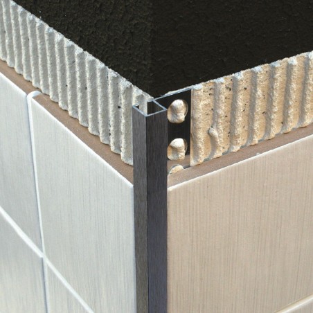 Profilo quadro in alluminio - effetto granito scuro