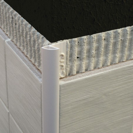 Profilo arrotondato in PVC - Marrone granito